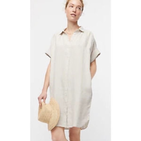Relaxed Fit Baird McNutt Irish Linen Shirtdress - Picture 1 of 5